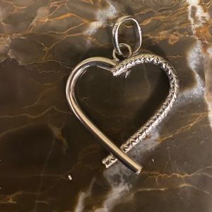 Sterling Silver Heart Pendent  - From italy